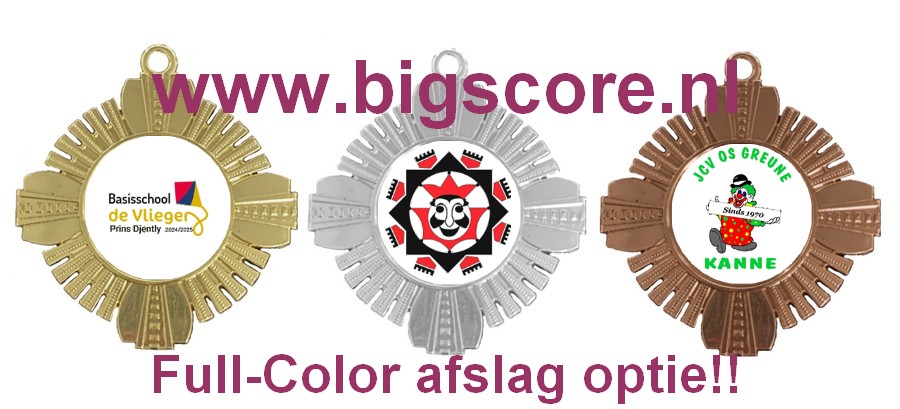 M 654 Carnaval Medaille Goud-Zilver-Brons